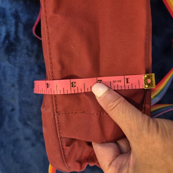 Fjallraven Kånken Mini Backpack - Deep Red with Rainbow Straps main image 15